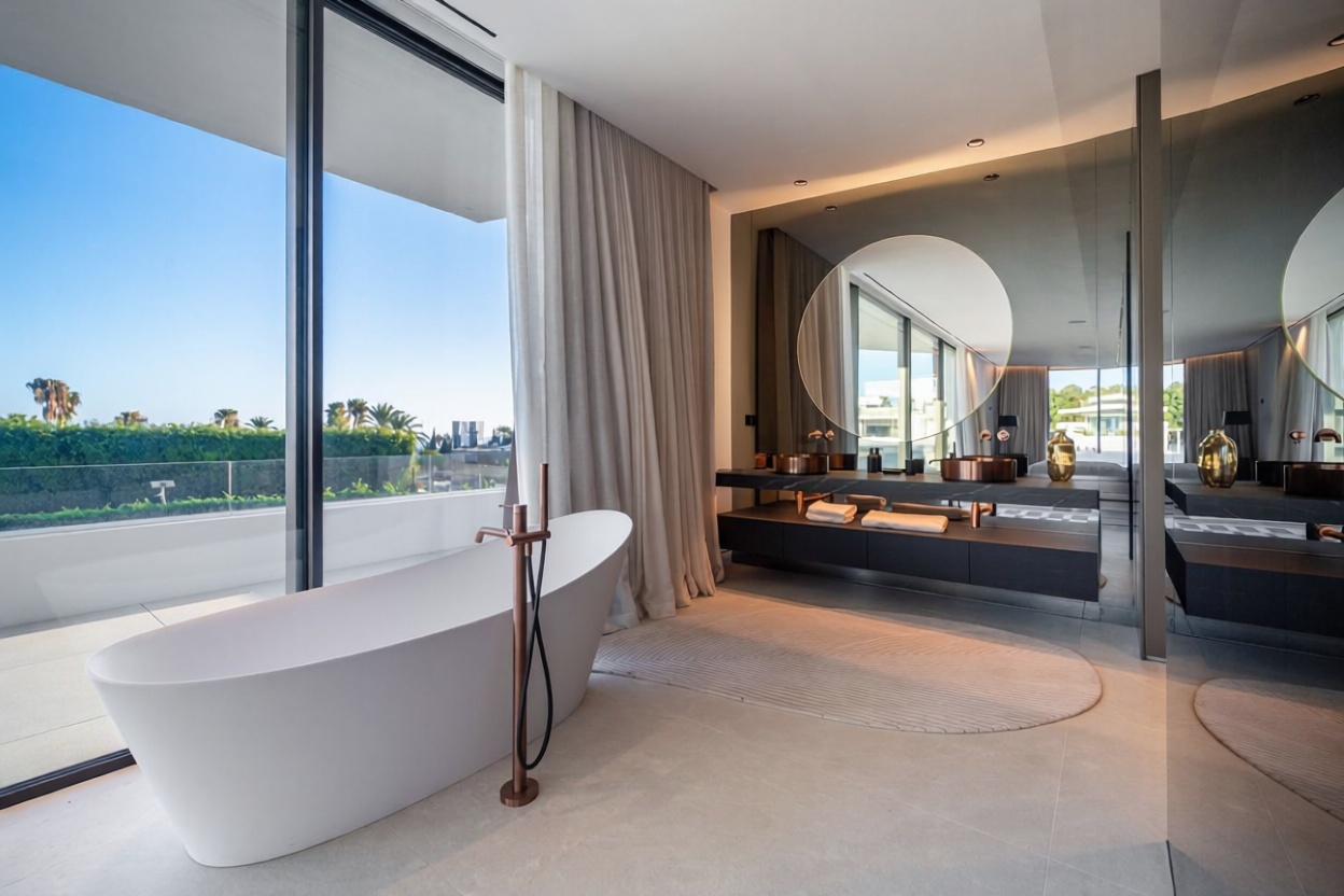 Chalet avec accès direct à la plage à Marbella — Sanitaires