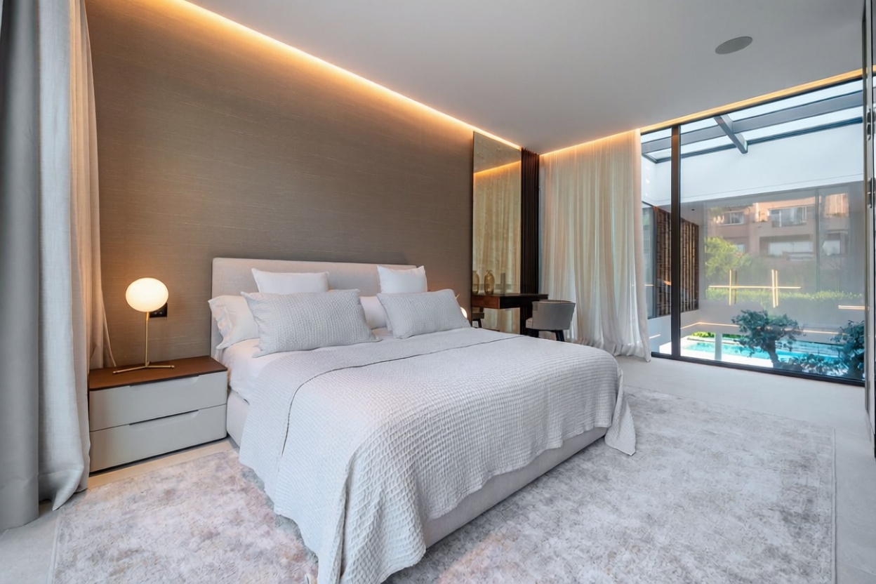 Chalet avec accès direct à la plage à Marbella — Chambre