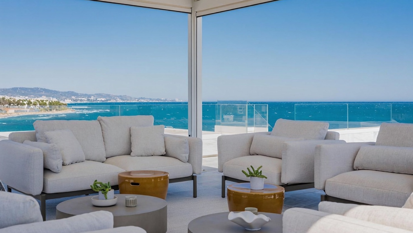 Appartement en attique en première ligne de mer à Marbella