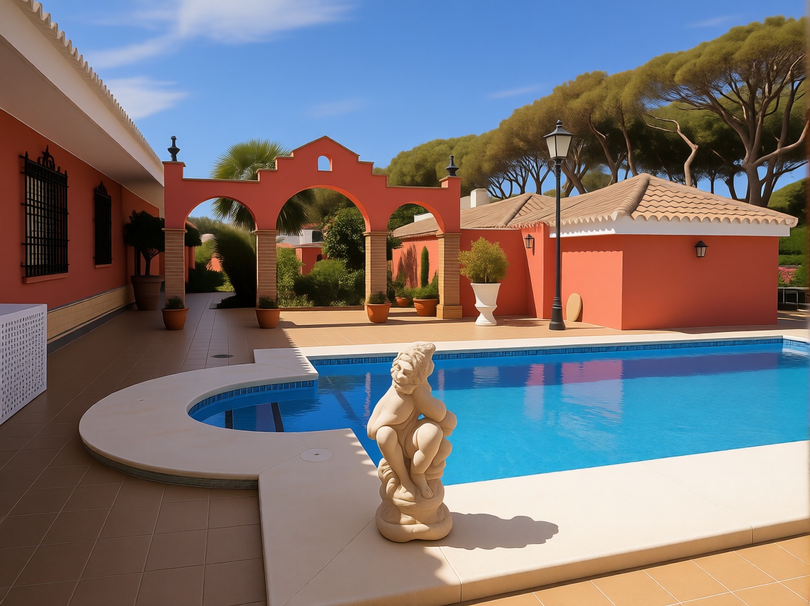 Chalet avec accès direct à la plage à Marbella — Piscine