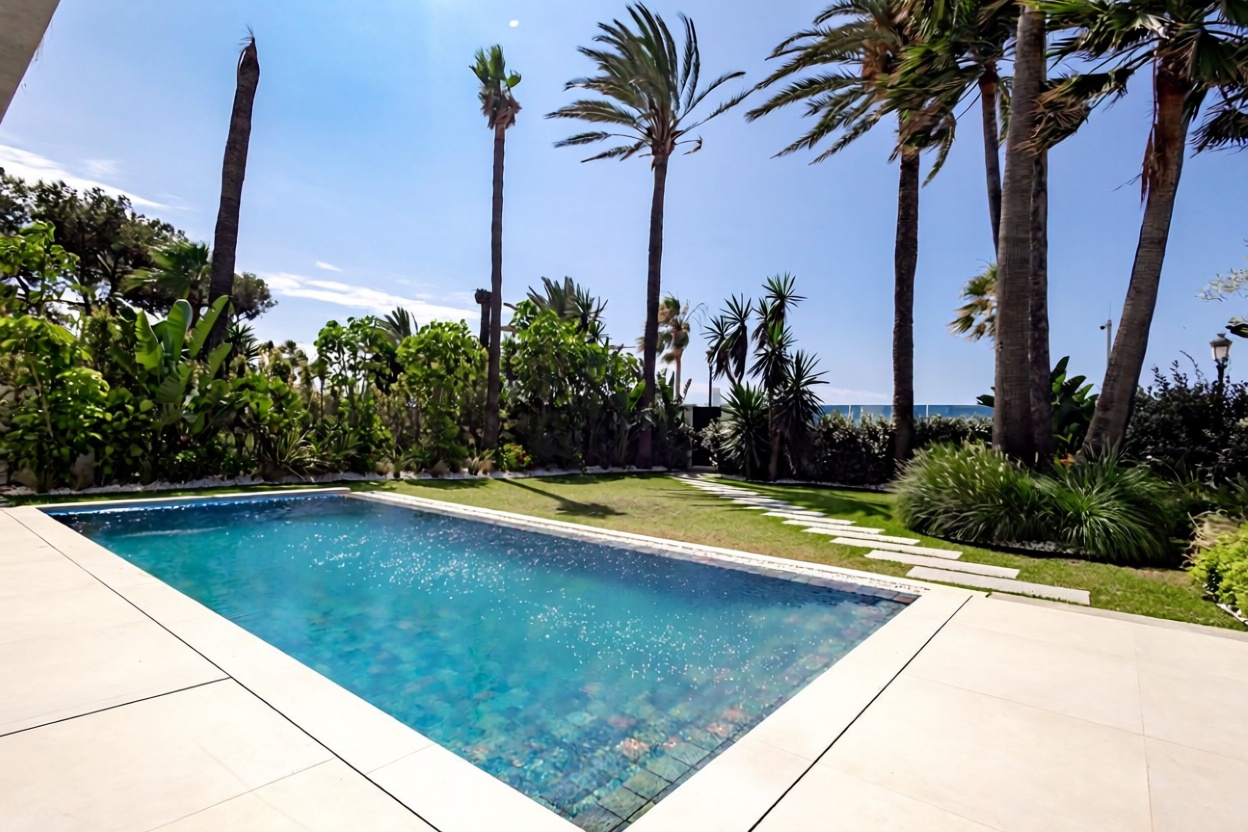Chalet avec accès direct à la plage à San Pedro del Pinatar — Vue mer