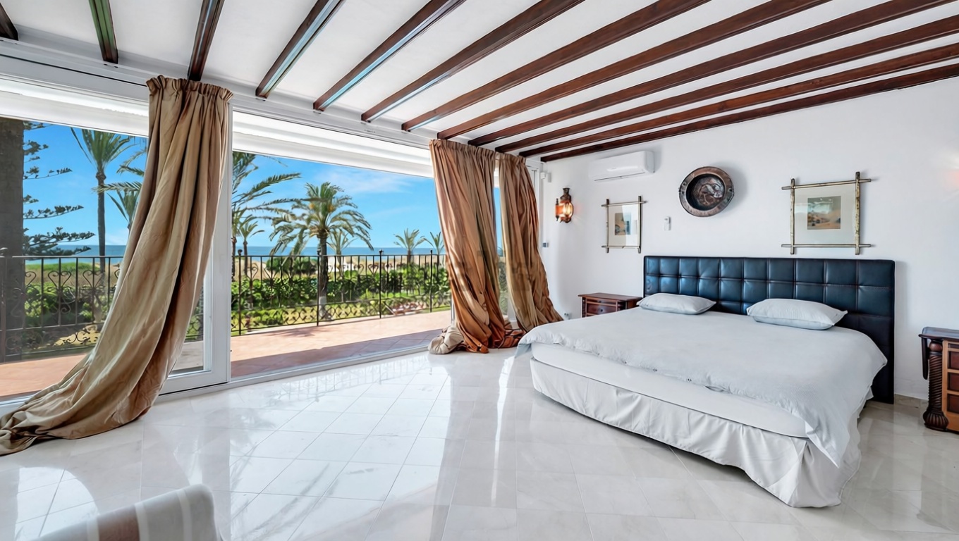 Chalet avec accès direct à la plage à Marbella — Chambre