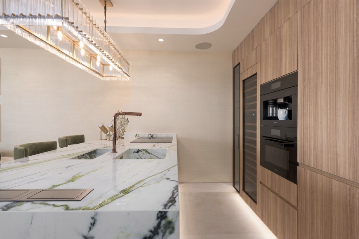 Villa avec accès direct à la plage à Marbella — Cuisine