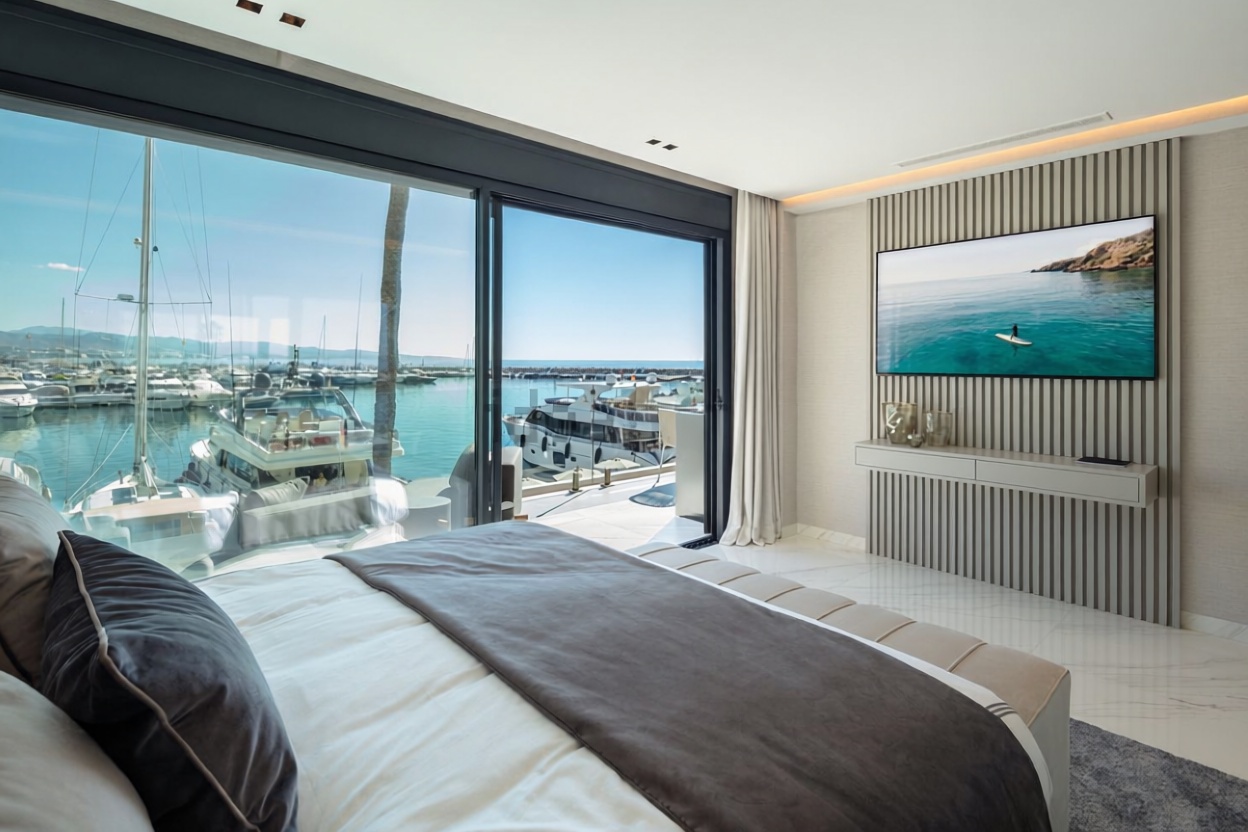 Appartement en première ligne de plage à Marbella — Chambre