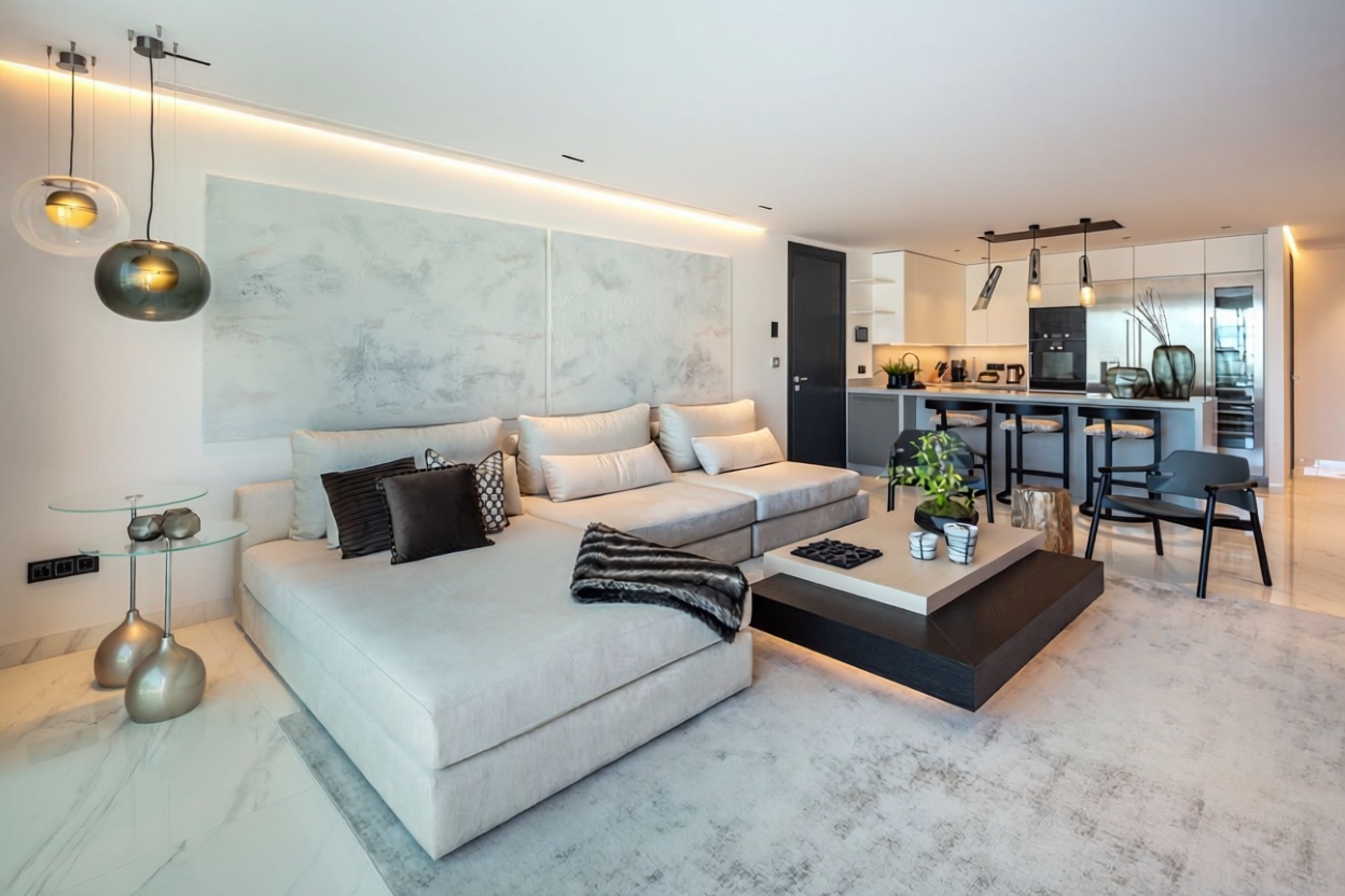 Appartement en première ligne de plage à Marbella — Chambre