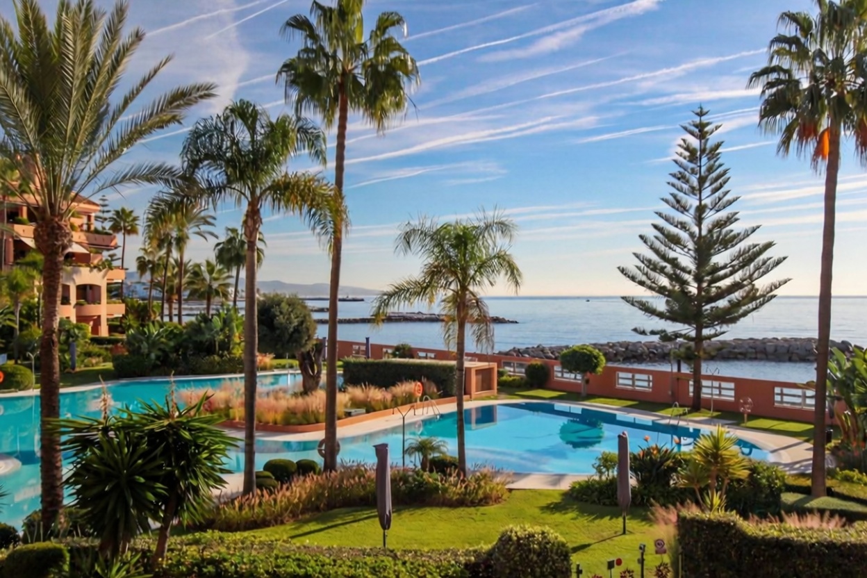 Квартира на продажу на первой линии пляжа в Marbella — Морской вид