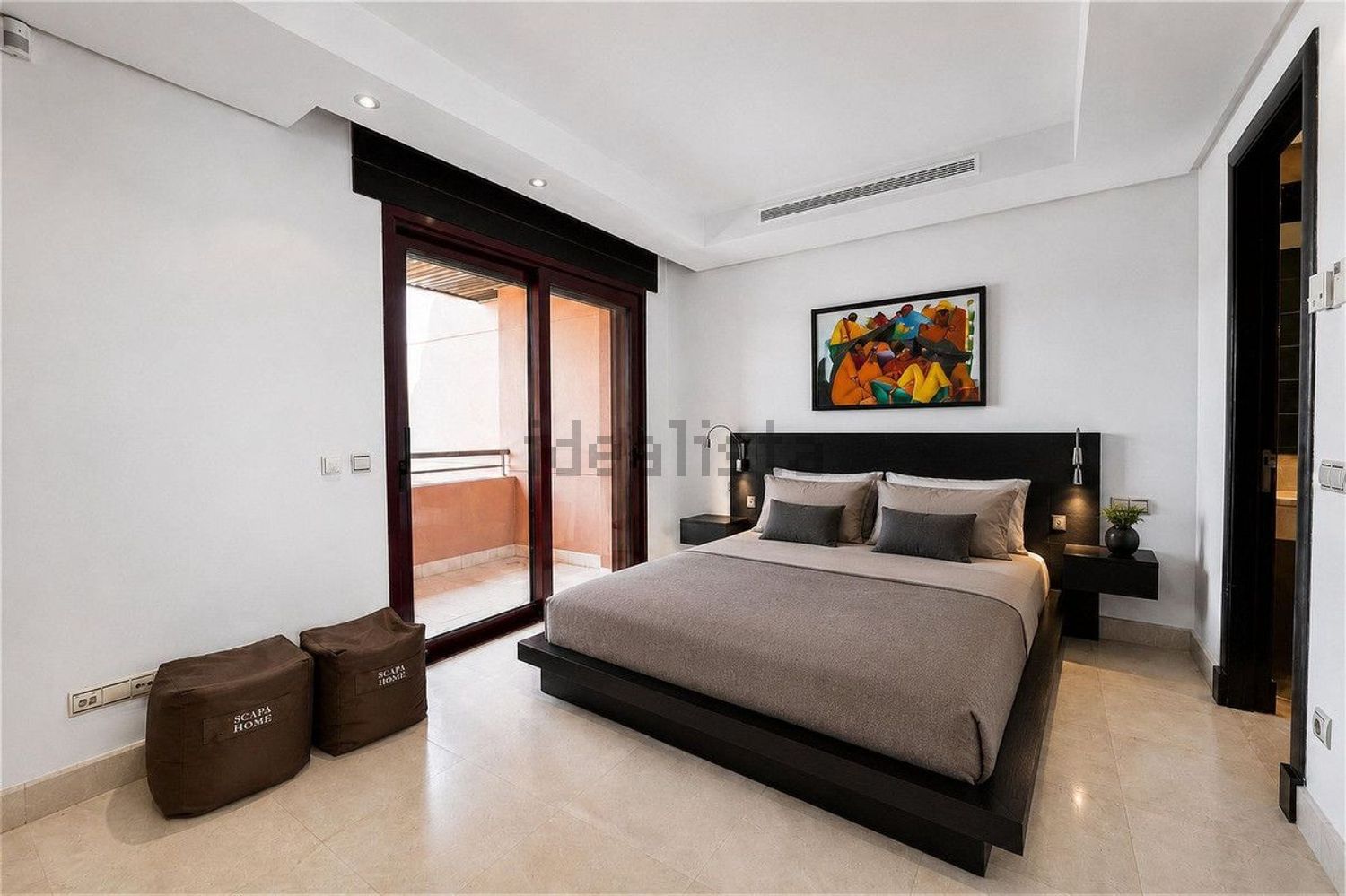 Seafront attic in Marbella — Bedroom