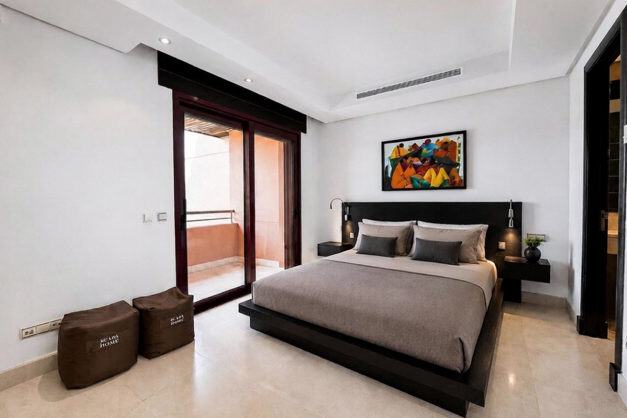 Dachgeschosswohnung zum Verkauf in erster Meereslinie in Marbella — Schlafzimmer