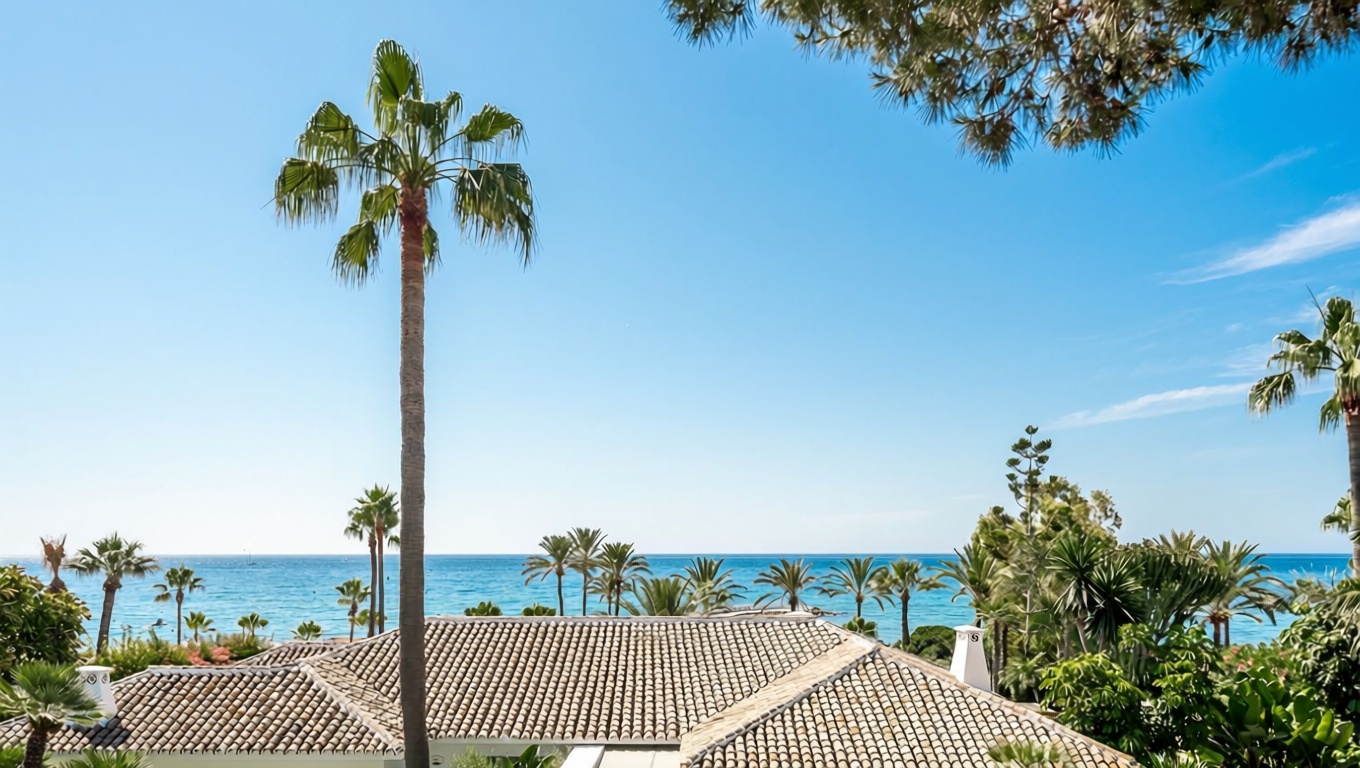 Мансарда на продажу на первой линии моря в Marbella — Морской вид