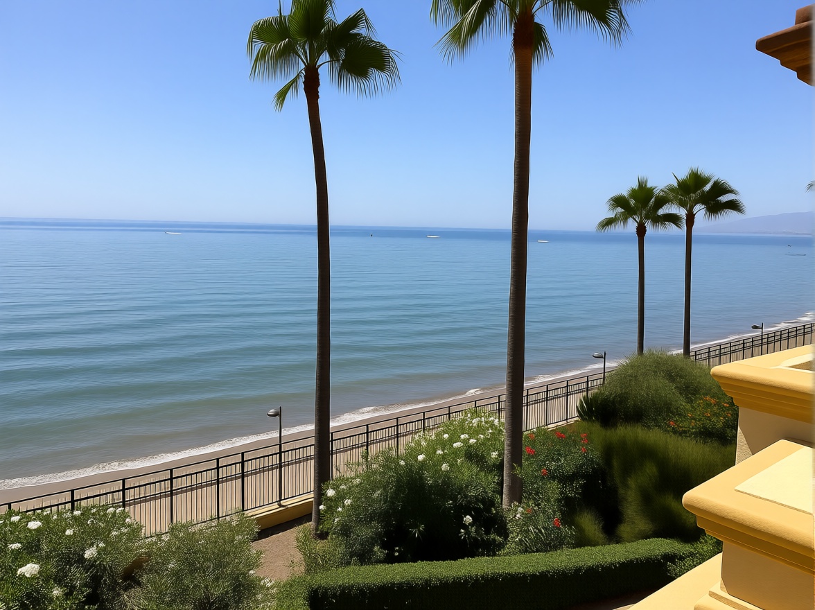 Apartamento em primeira linha de praia em Marbella — Vista mar
