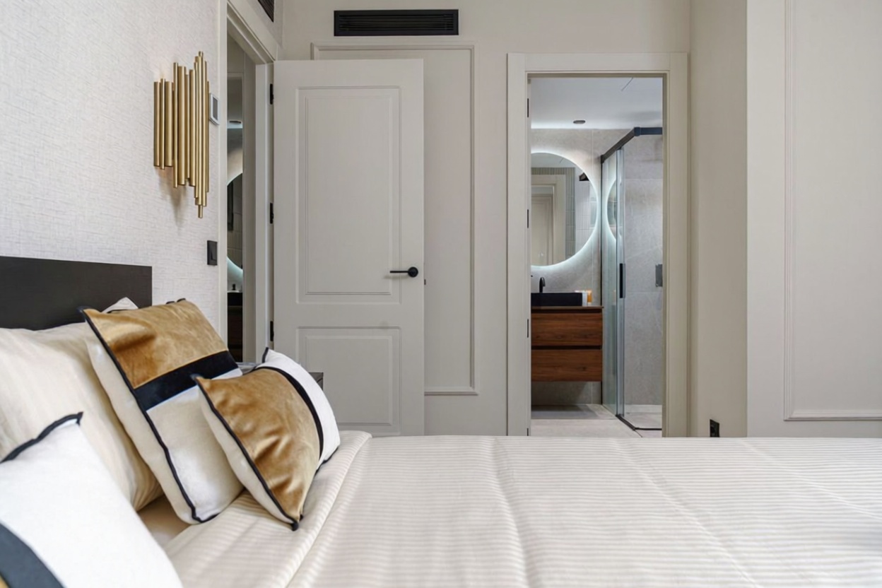 Flat for sale frontline beach in Marbella — Bedroom