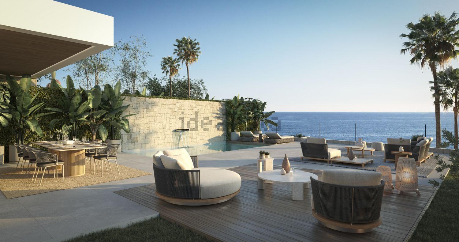 Chalet com acesso direto à praia em Marbella — Terraço mar