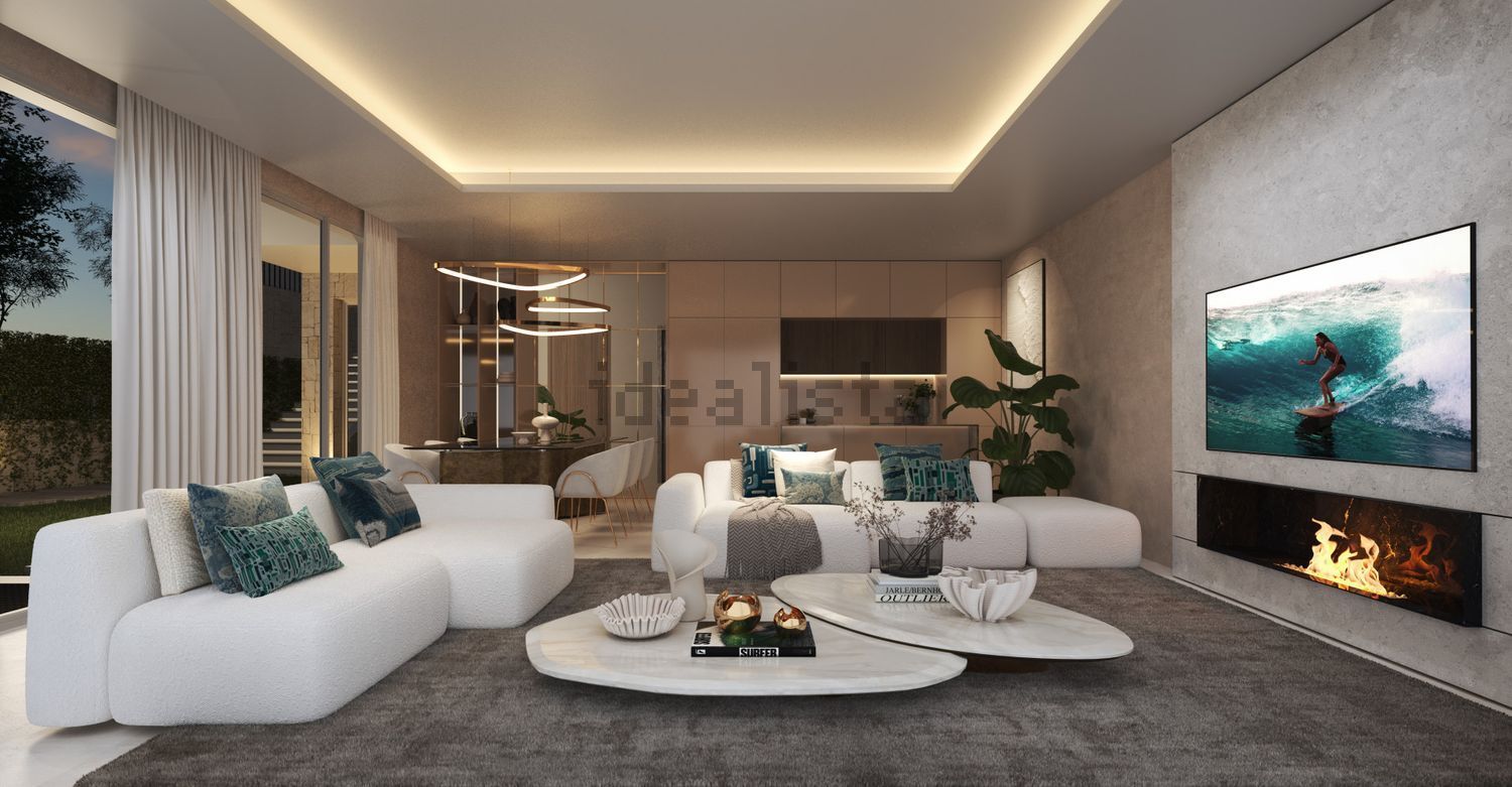 Chalet com acesso direto à praia em Marbella — Sala