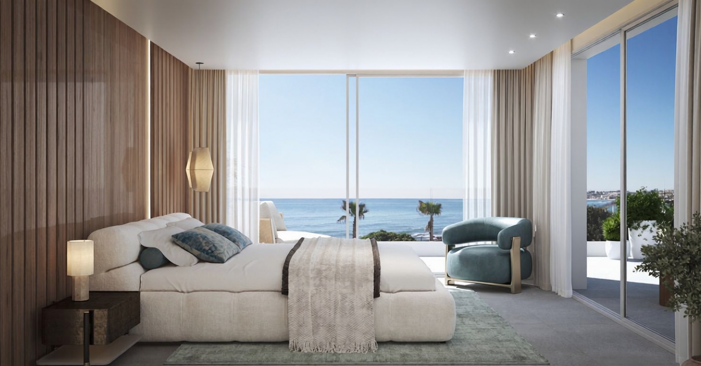 Шале на продажу с прямым выходом на пляж в Marbella — Спальня