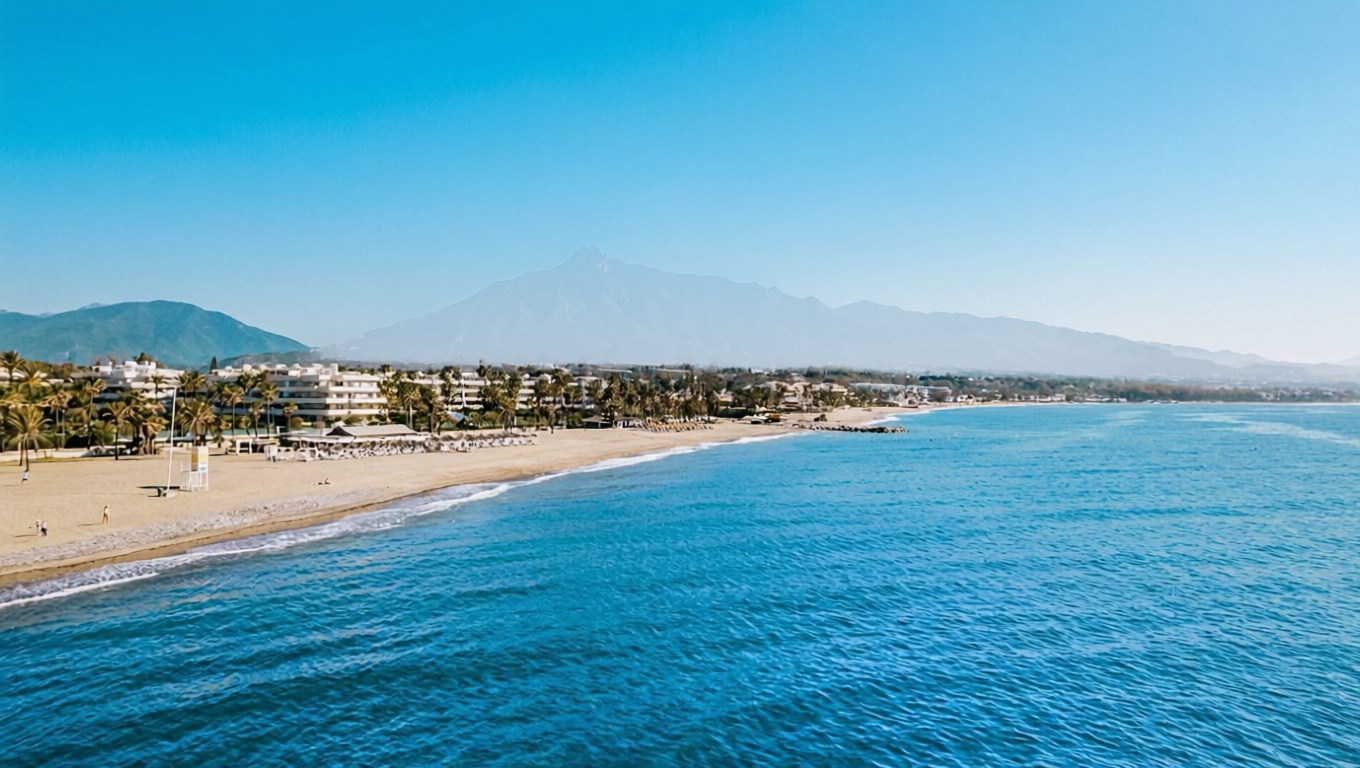 Шале на продажу с прямым выходом на пляж в Marbella — Морской вид