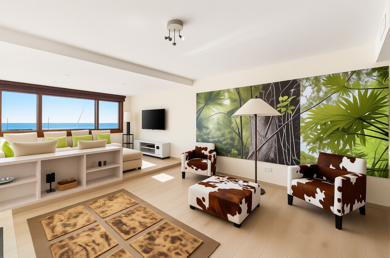 Apartamento à venda pé na areia em Marbella — Sala