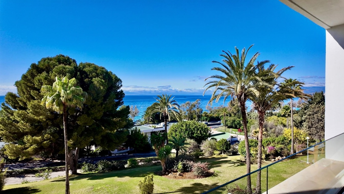 Apartamento em primeira linha de praia em Marbella — Vista mar