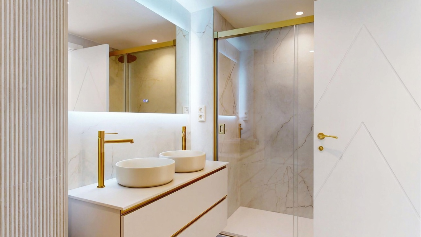 Beachfront flat in Marbella — Bathroom