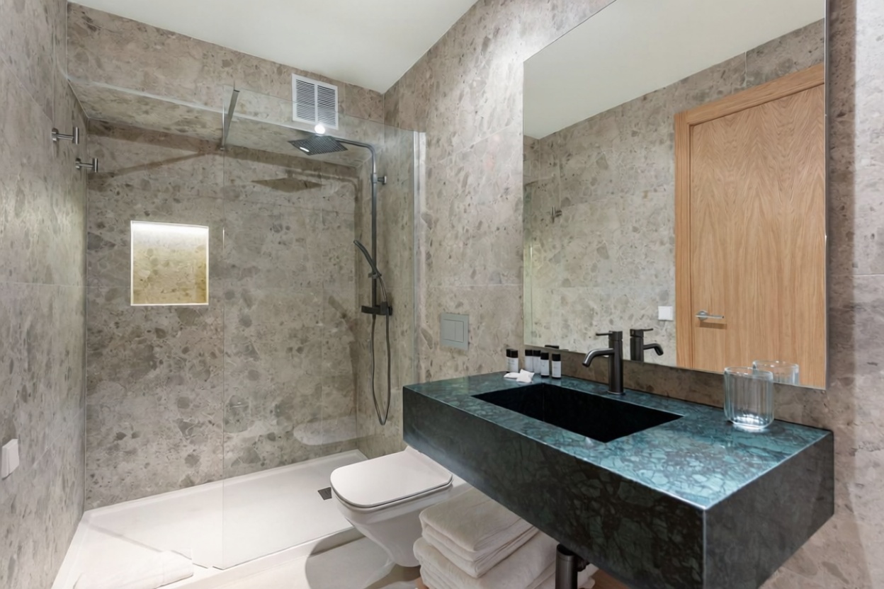 Beachfront flat in Marbella — Bathroom