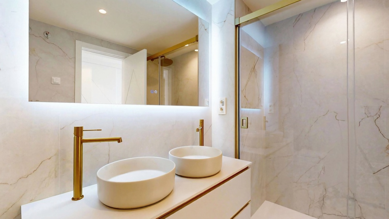 Beachfront flat in Marbella — Bathroom