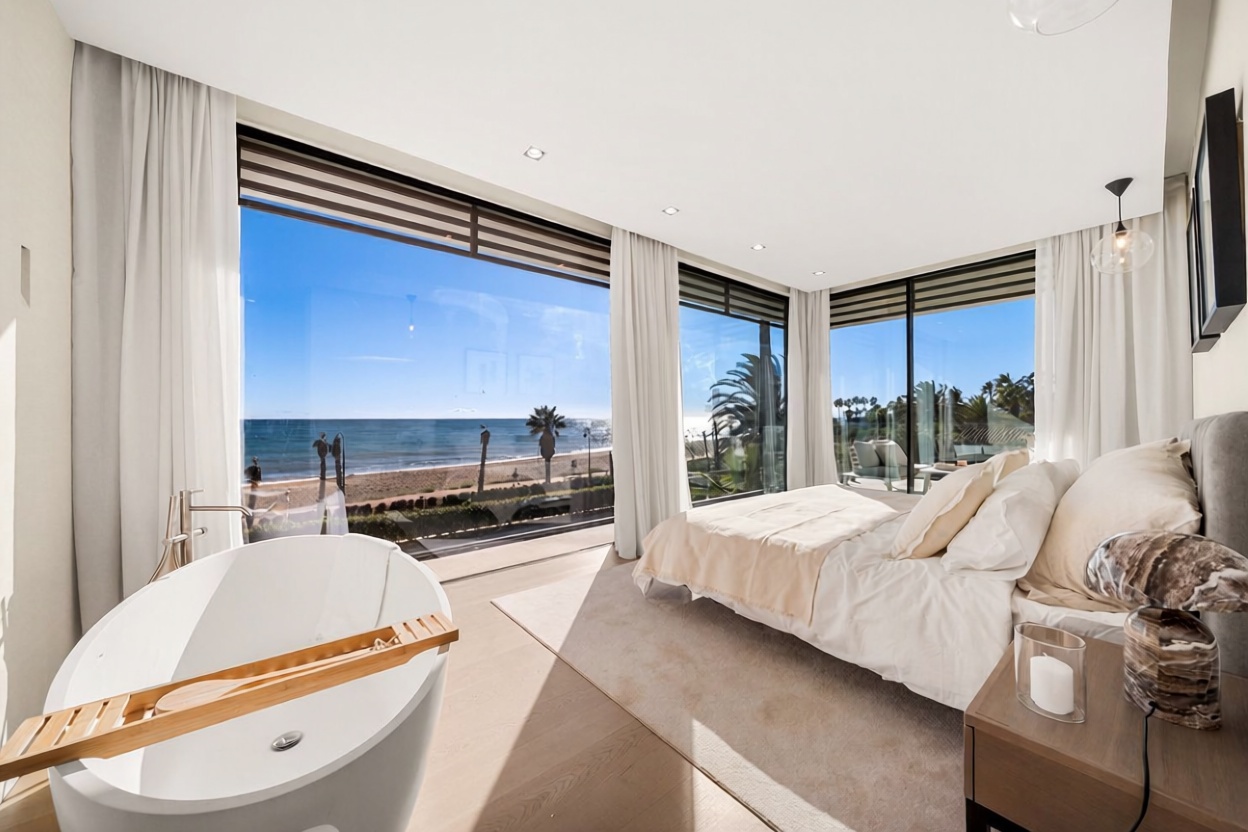 Chalet com acesso direto à praia em Estepona — Quarto