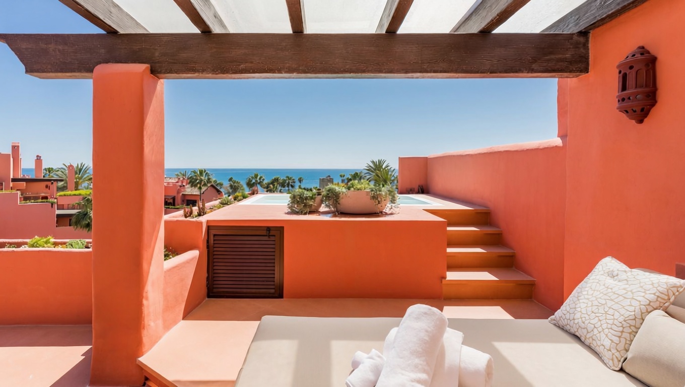 Duplex em primeira linha de praia em Estepona