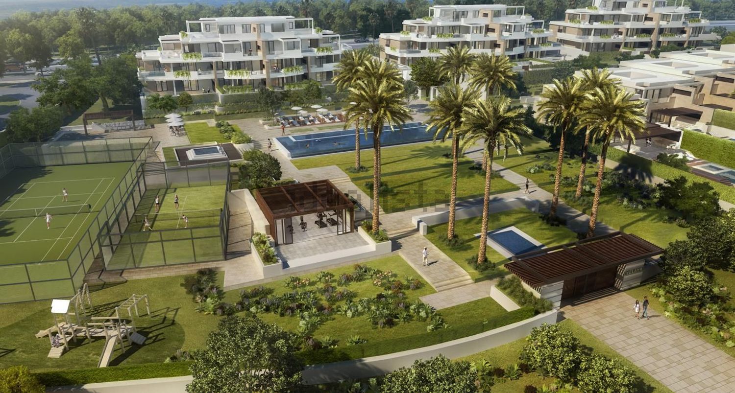 Beachfront flat in Estepona — Living room