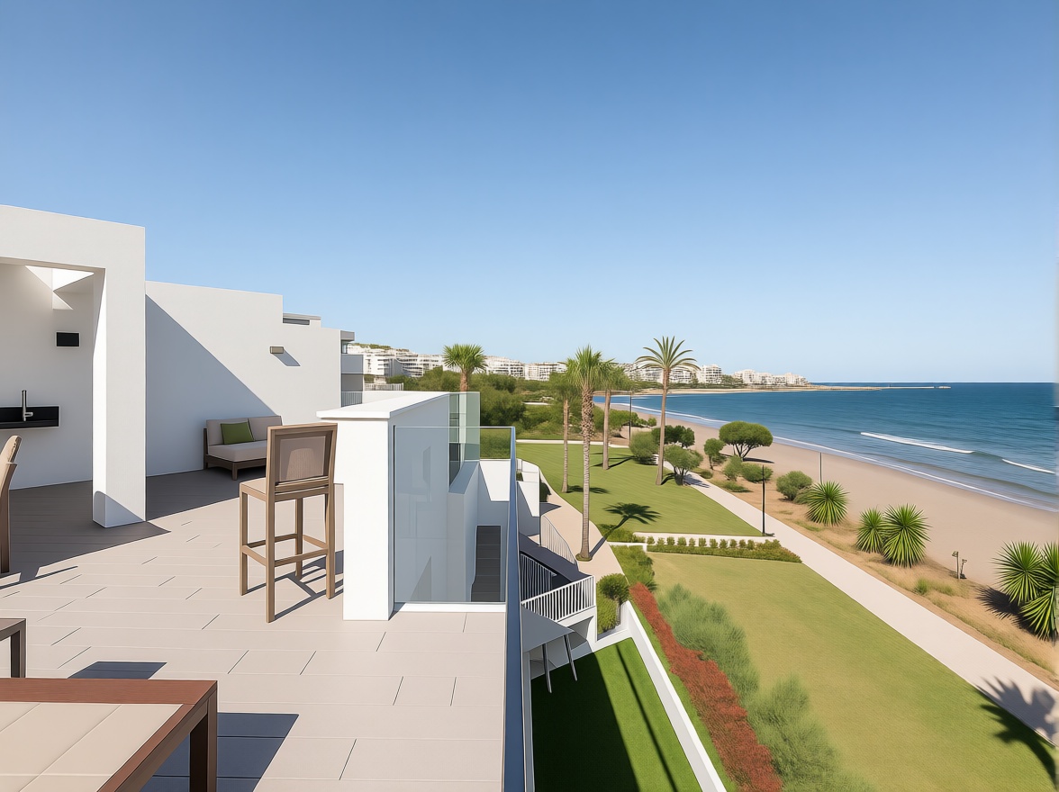 Chalet con acceso directo a playa en Estepona — Terraza mar