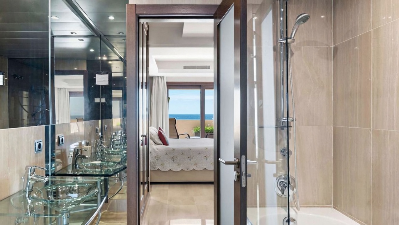 Duplex en première ligne de plage à Estepona — Sanitaires