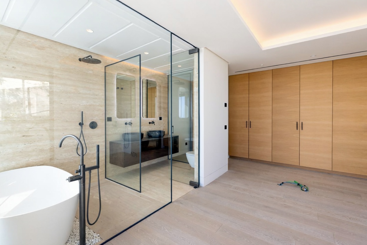 Wohnung in erste Strandlinie in Estepona — Bad