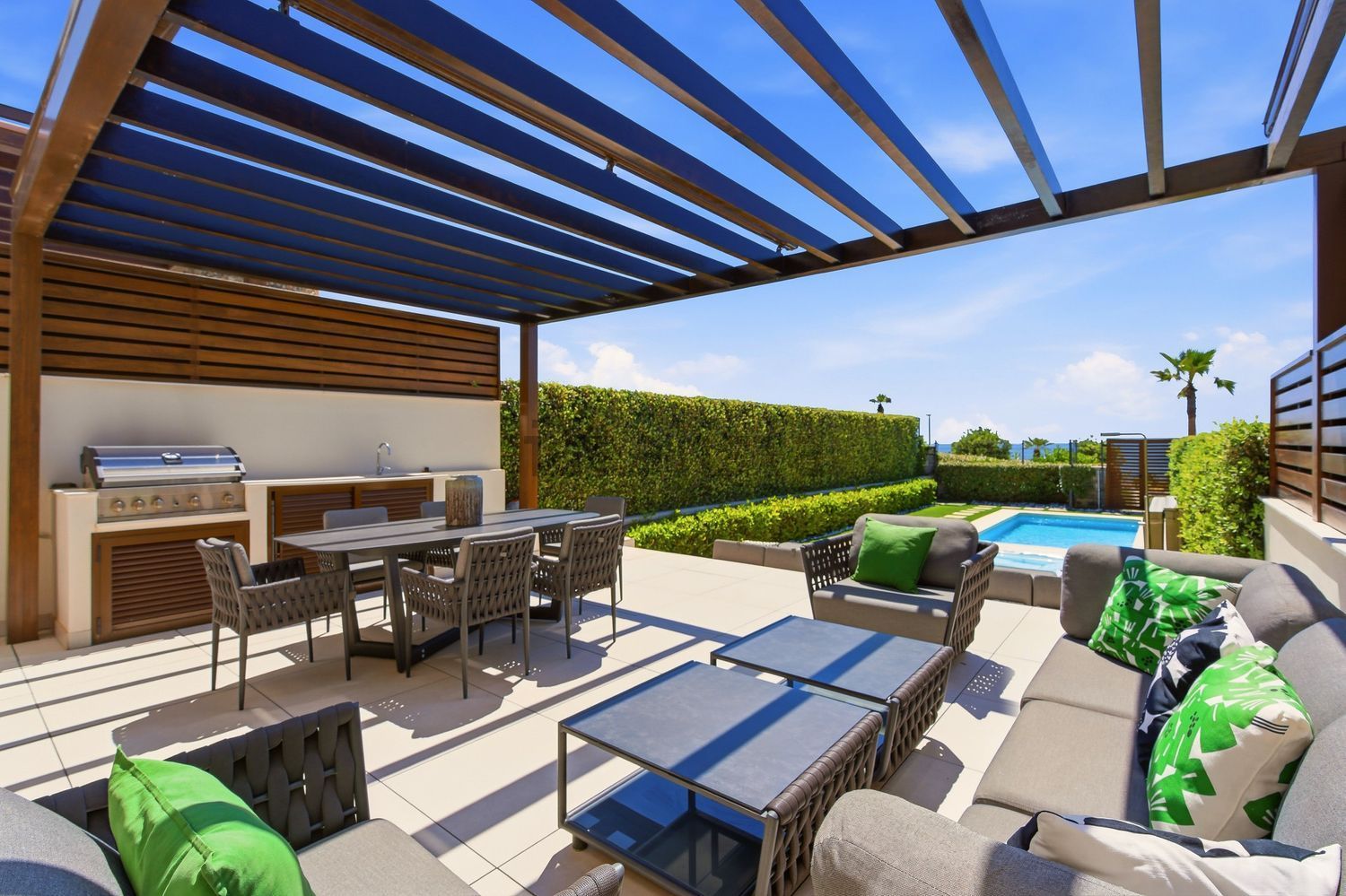 Chalet com acesso direto à praia em Estepona — Terraço mar