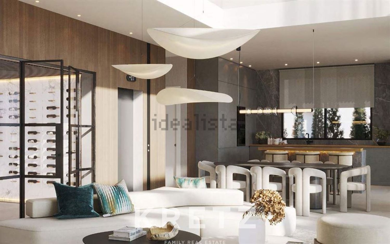 Chalet with direct beach access in Estepona — Living room