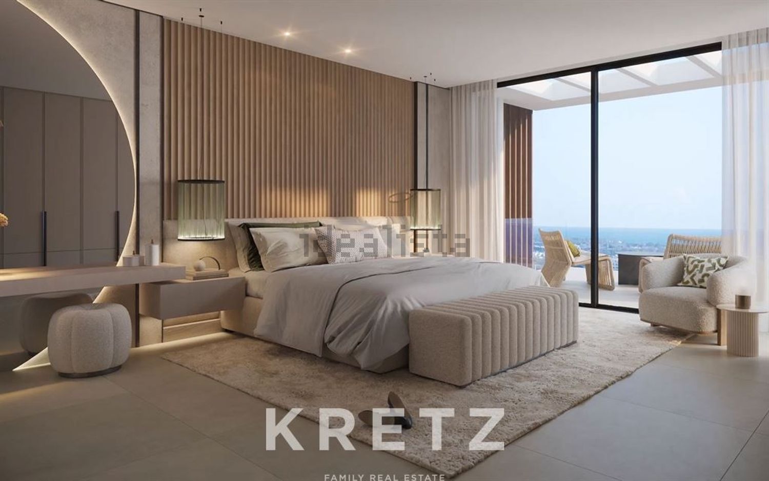 Chalet with direct beach access in Estepona — Bedroom