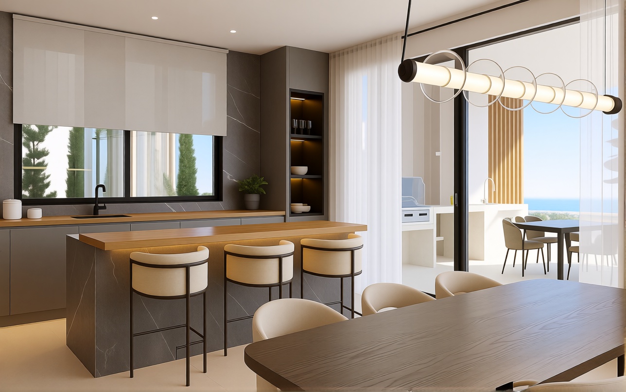 Chalet con acceso directo a playa en Estepona — Cocina