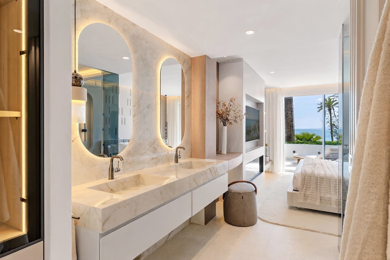 Casa com acesso direto à praia em Estepona — Casa banho