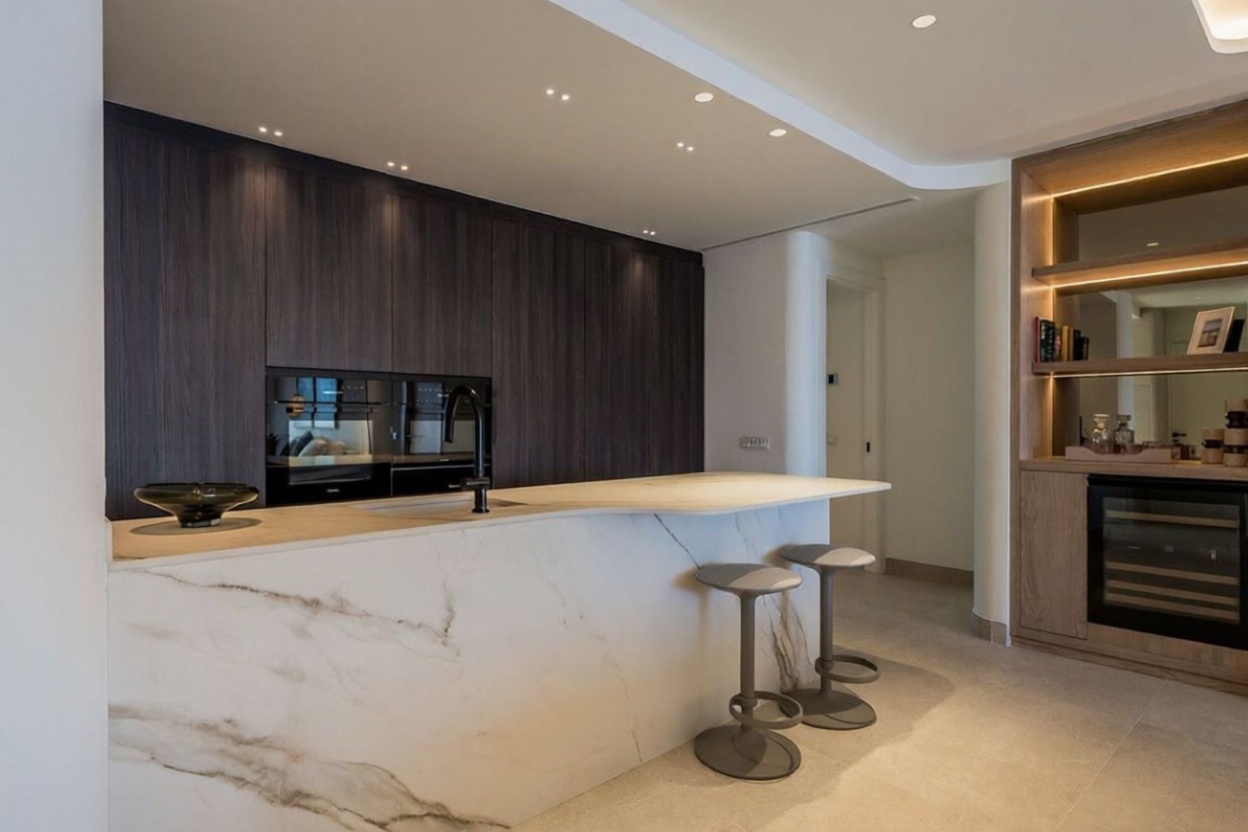 Seafront attic in Estepona — Kitchen
