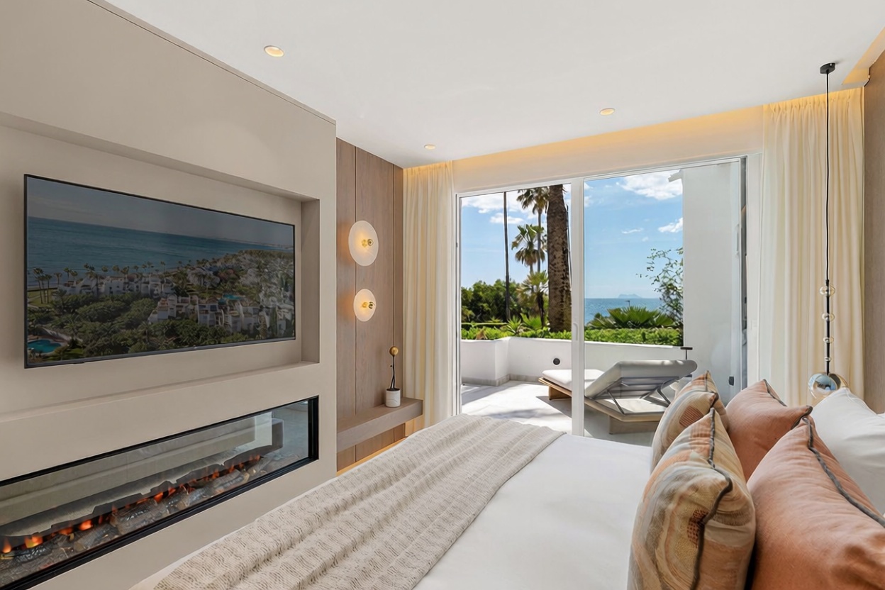 Wohnung in erste Strandlinie in Estepona — Schlafzimmer