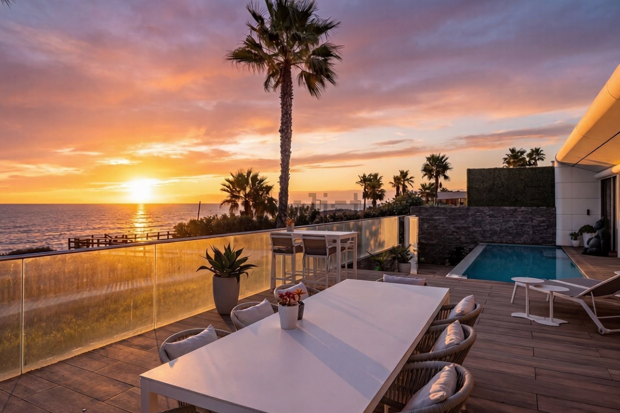 Chalet con acceso directo a playa en Estepona