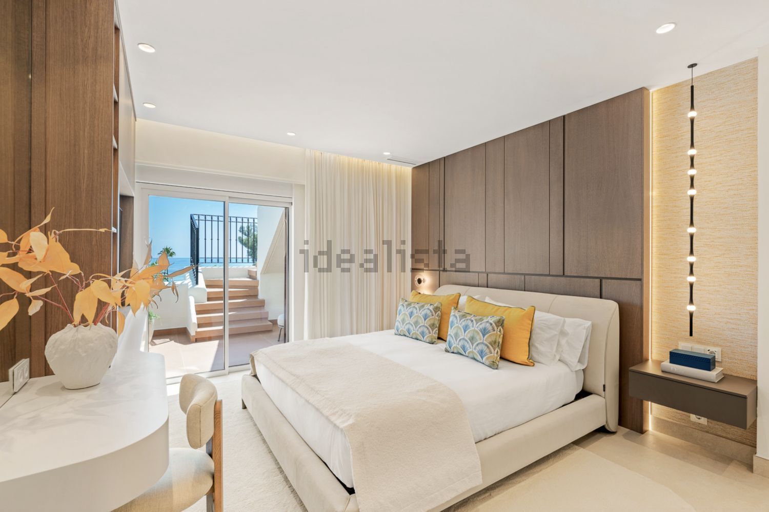 Duplex en première ligne de plage à Estepona — Chambre
