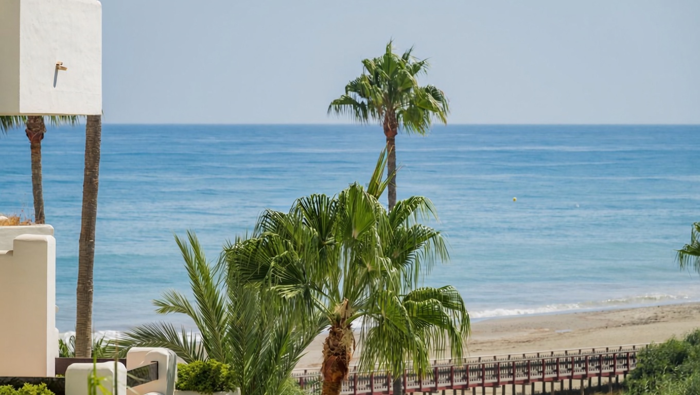 Пентхаус первая линия моря в Estepona — Морской вид