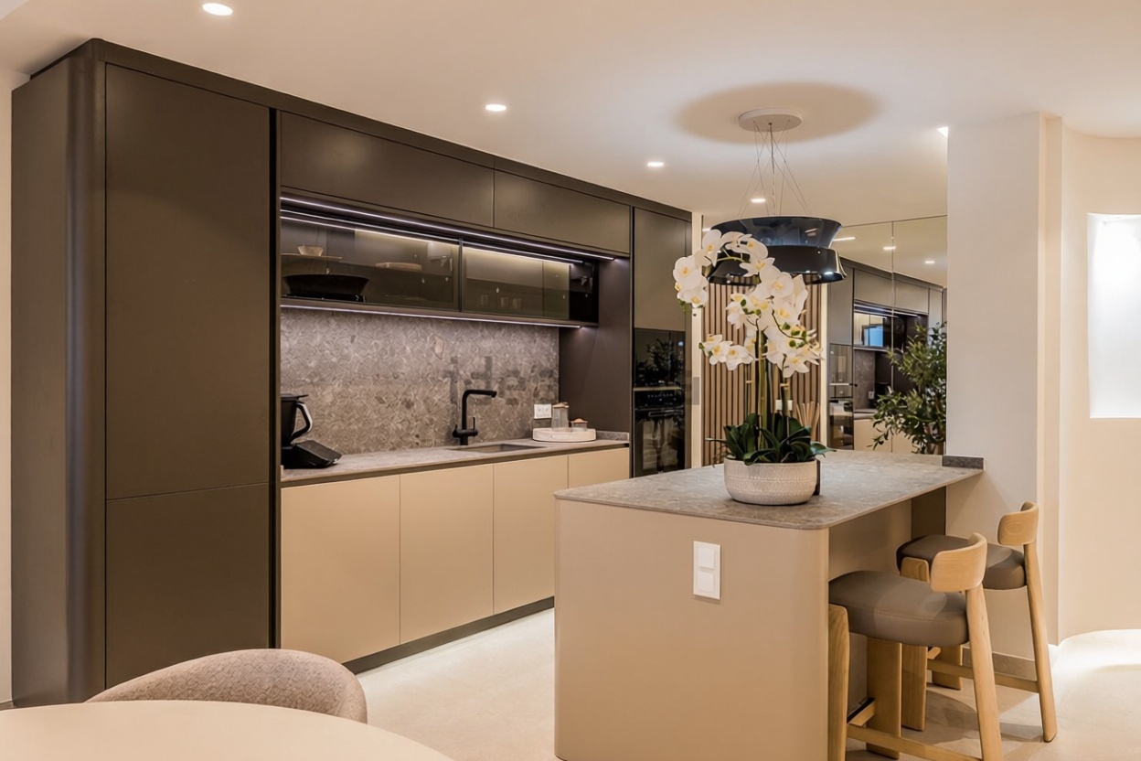 Seafront attic in Estepona — Kitchen