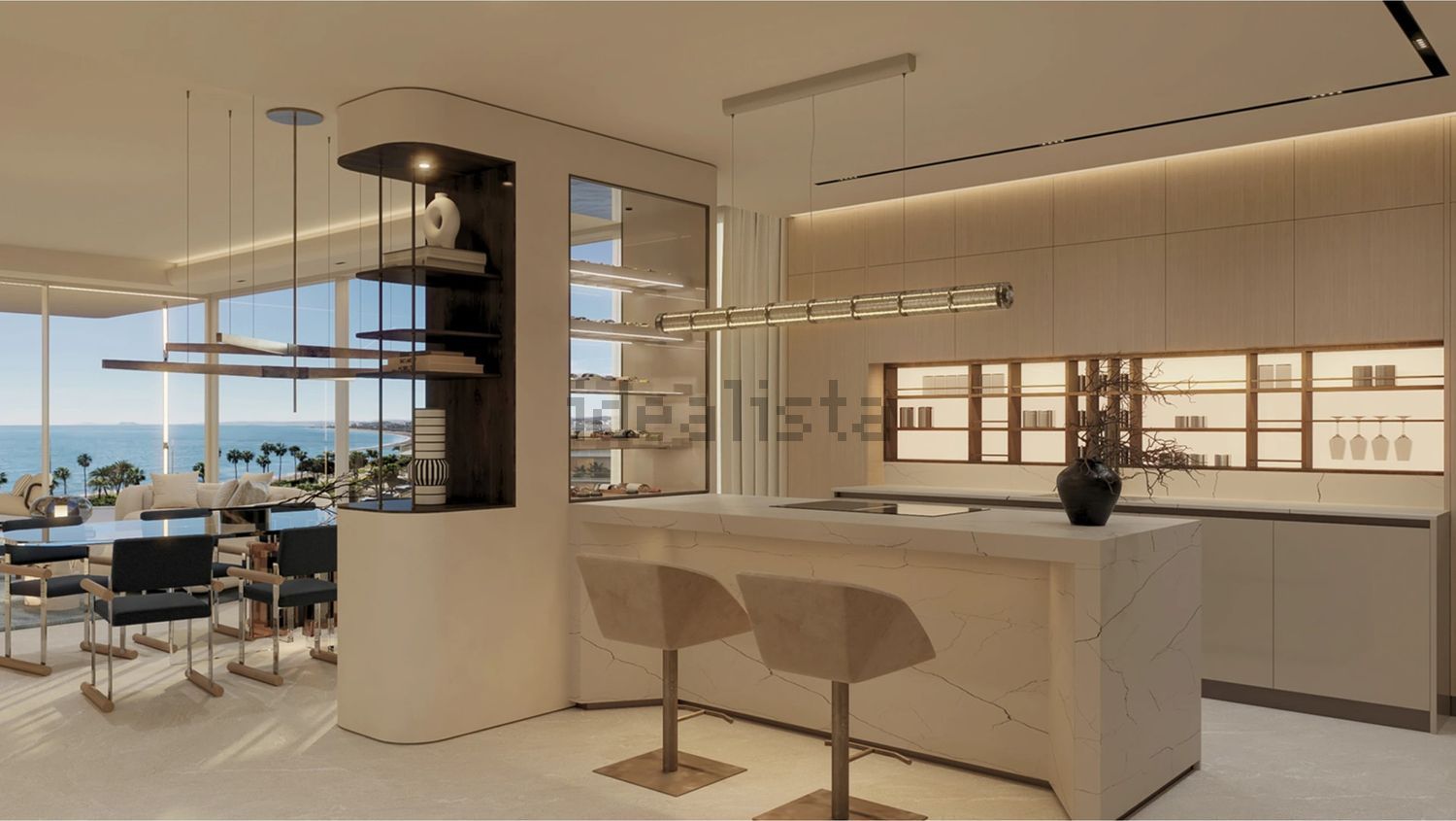 Beachfront flat in Estepona — Kitchen