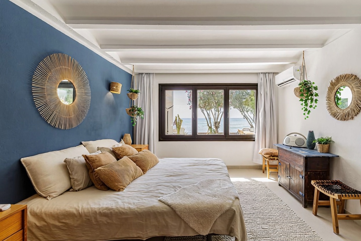 Chalet mit direkter Strandzugang in Estepona — Schlafzimmer