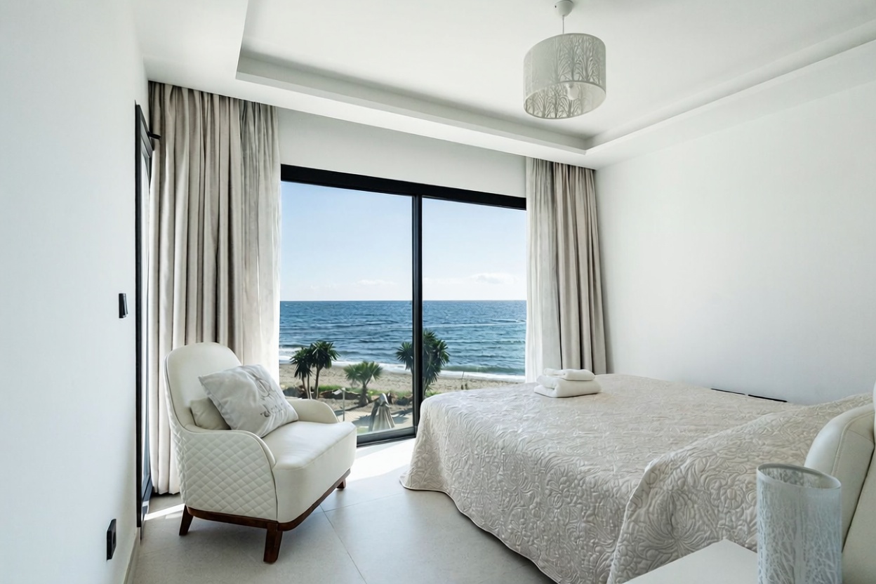 Chalet avec accès direct à la plage à Estepona — Chambre