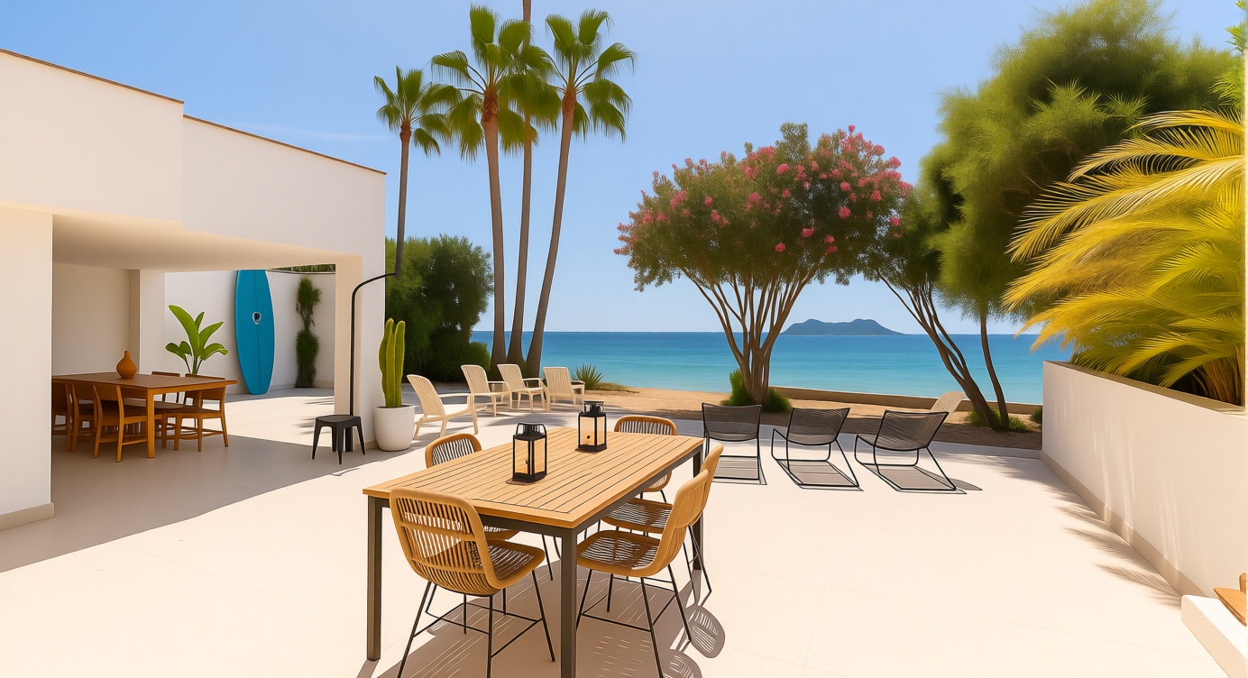 Chalet con acceso directo a playa en Estepona