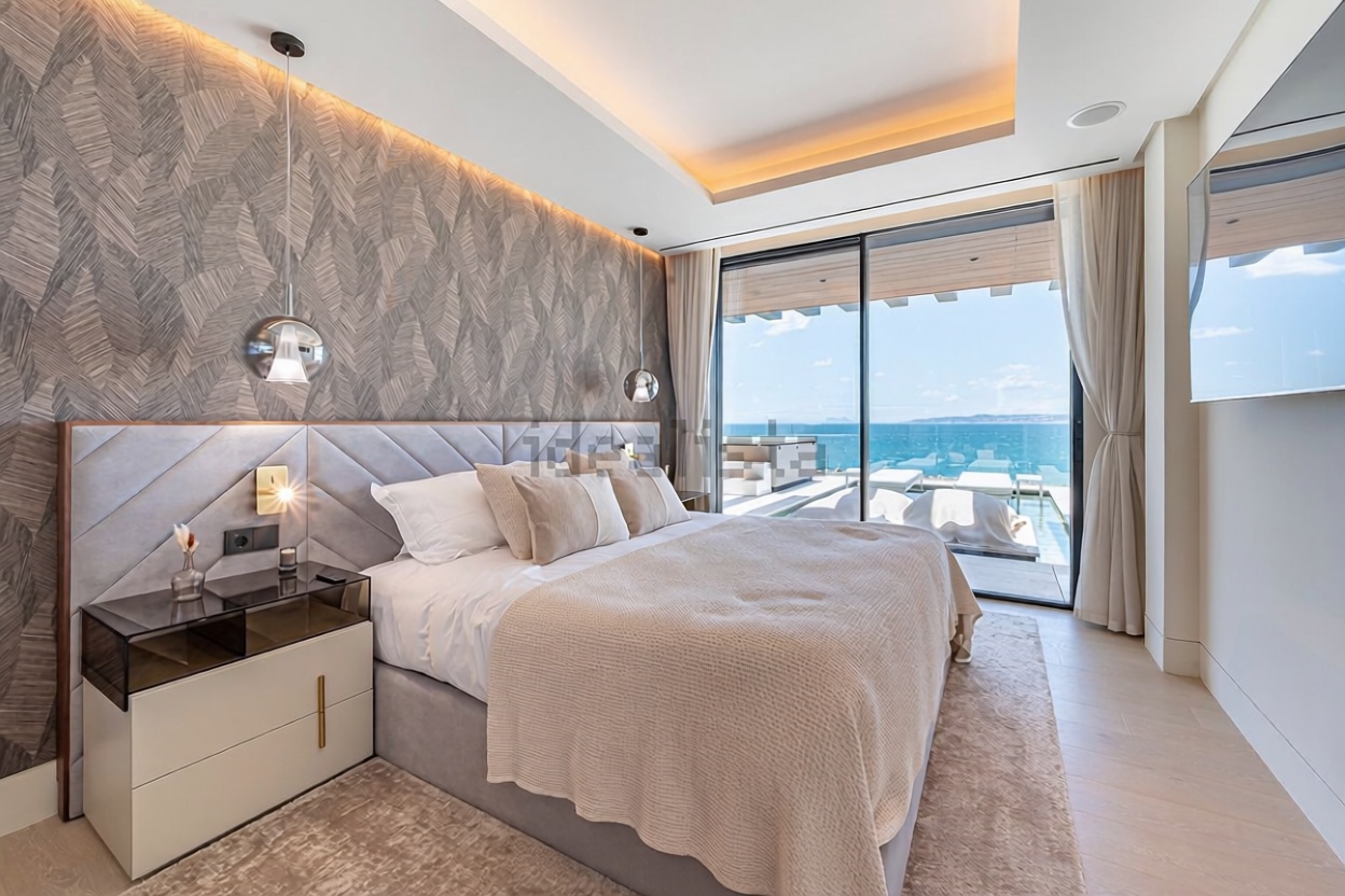 Квартира первая линия пляжа в Estepona — Спальня