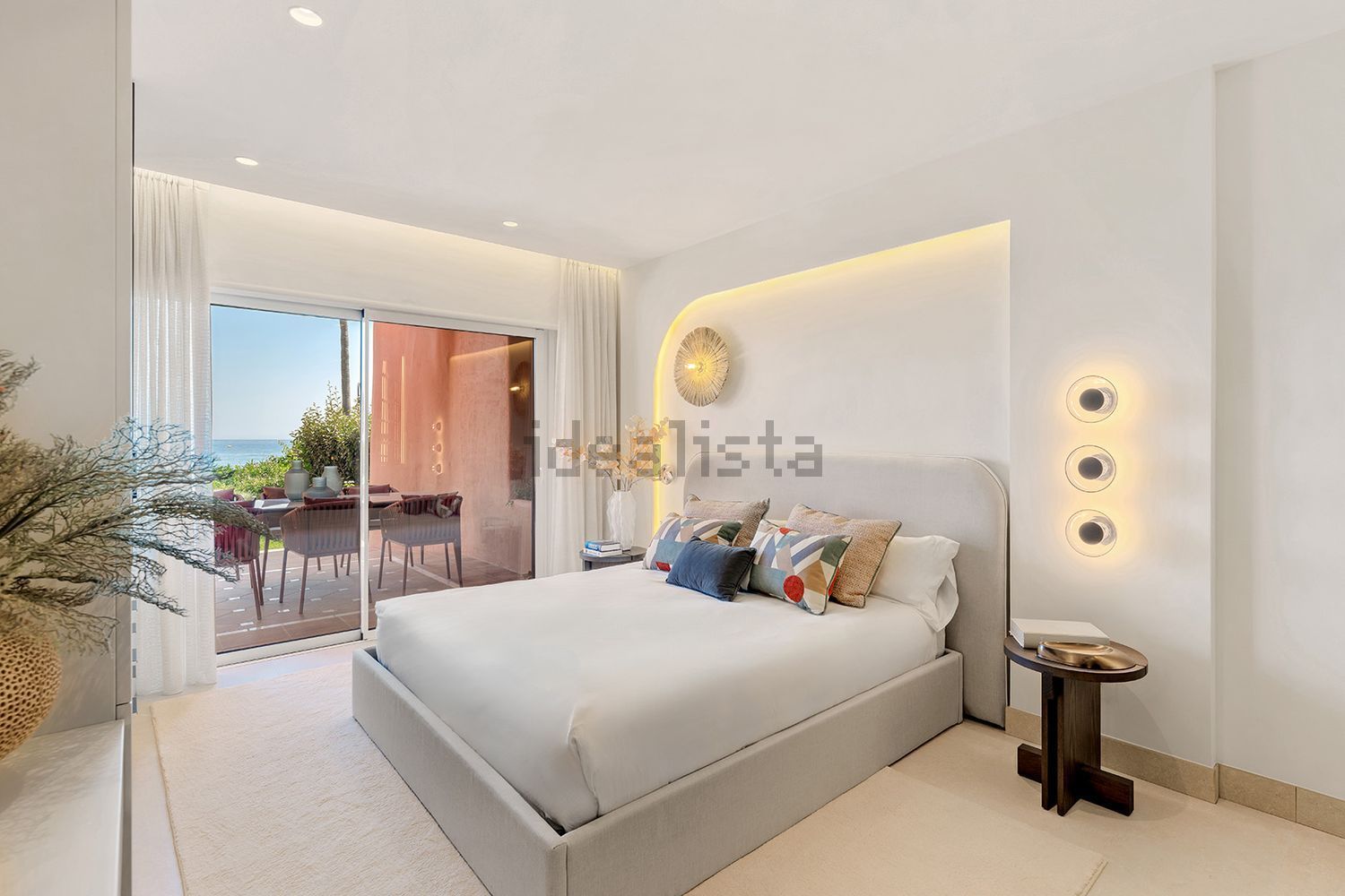 Appartement en première ligne de plage à Estepona — Chambre