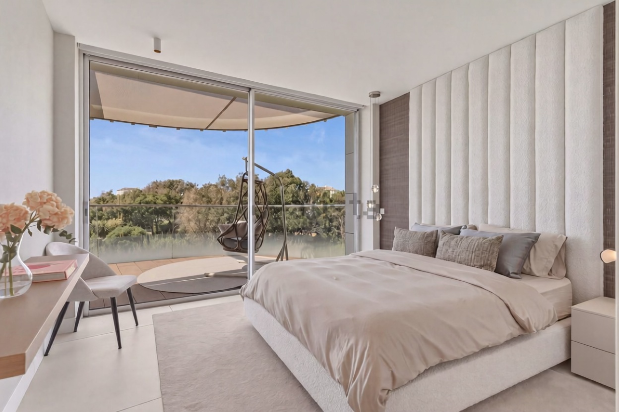 Beachfront flat in Estepona — Bedroom