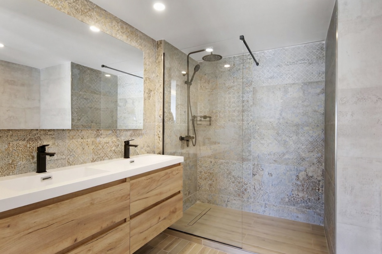 Ático en primera línea de mar en Estepona — Baño