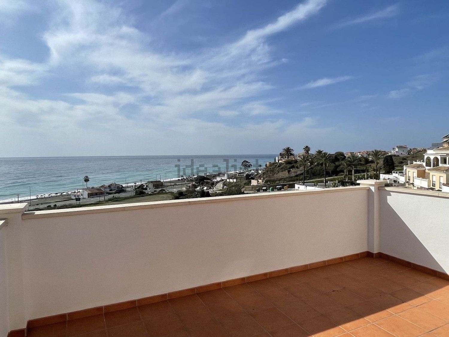 Chalet avec accès direct à la plage à Torrox — Terrasse mer